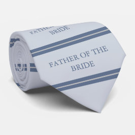 Vader van BRIDE/GROOM, mosterd blauw en grijs Stropdas