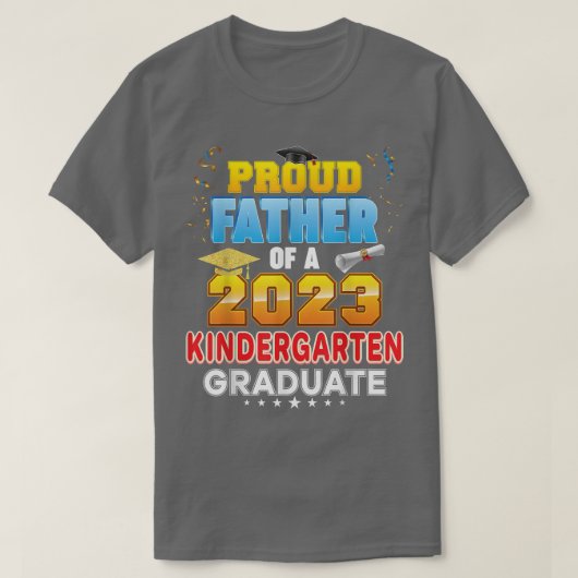 Vader van categorie 2023 Afstuderen kindergarten T-shirt (Design voorkant)