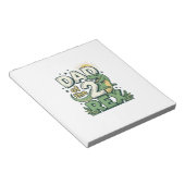 Vader van de 2 Rex Dinosaur Vader Shirt Ontwerp_1 Notitieblok (Schuin)