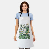 Vader van de 2 Rex Dinosaur Vader Shirt Ontwerp_1 Schort (Gedragen)