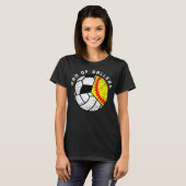 Vader van de ballers Grappig Softbal Volleybal Voe T-shirt (Voorkant volledig)
