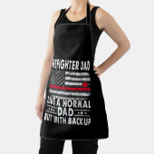 Vader van de brandweerman als een normale vader, m schort (Insitu)