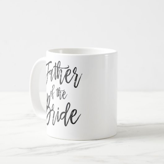 Vader van de Bride | Aangepaste bruiloft in Script Koffiemok (Voorkant links)