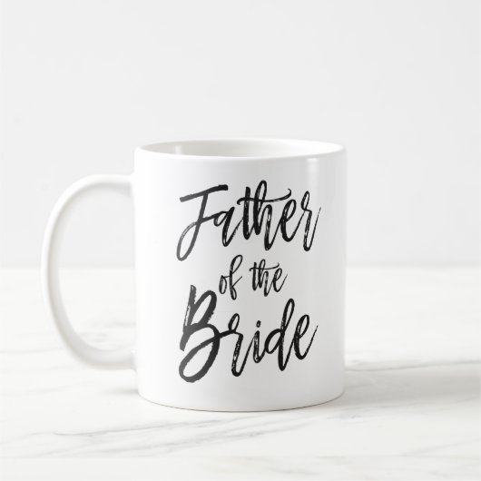 Vader van de Bride | Aangepaste bruiloft in Script Koffiemok (Links)