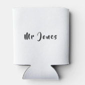 Vader van de Bride - bewerkbare tekst en afbeeldin Blikjeskoeler (Achterkant)