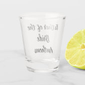 Vader van de Bride Black Custom Name Gift Wedding Shot Glas (Achterkant)