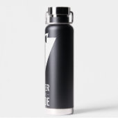 Vader van de Bride Black Wedding Waterfles (Achterkant)