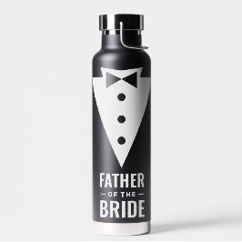 Vader van de Bride Black Wedding Waterfles