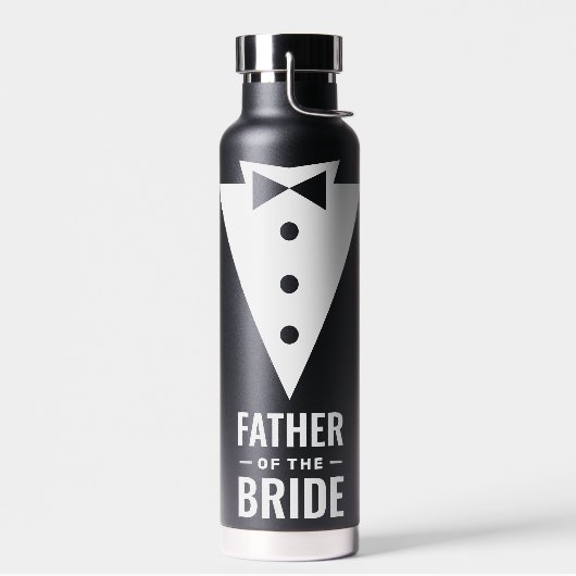 Vader van de Bride Black Wedding Waterfles (Links)