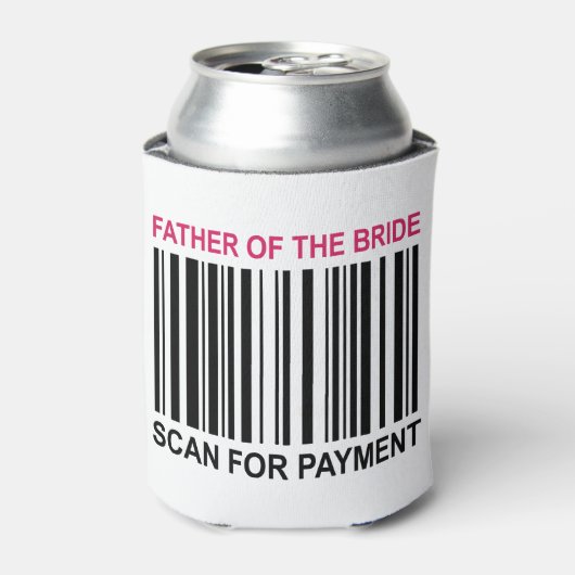 Vader van de Bride Blikjeskoeler (Blikje Voorkant)
