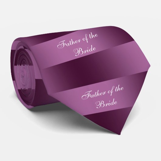 Vader van de Bride, Bourgogne en roze Stropdas (Opgerold)