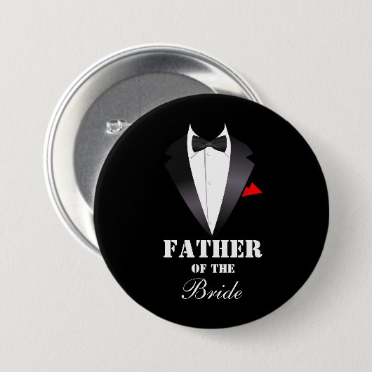 Vader van de Bride - Button (Voorkant /achterkant)