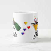 Vader van de Bride Champagne Toast Grote Koffiekop (Voorkant)