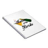Vader van de Bride Champagne Toast Notitieboek (Rechterzijde)