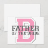Vader van de Bride Cheer Briefkaart (Voorkant / Achterkant)