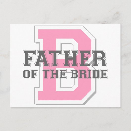 Vader van de Bride Cheer Briefkaart (Voorkant)