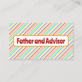 Vader van de Bride Contactkaartje