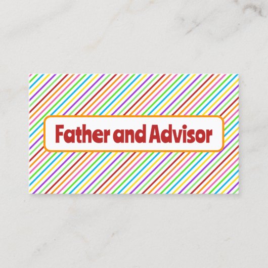 Vader van de Bride Contactkaartje (Voorkant)