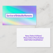 Vader van de Bride Contactkaartje (Voorkant / Achterkant)