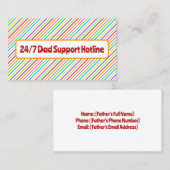 Vader van de Bride Contactkaartje (Voorkant / Achterkant)