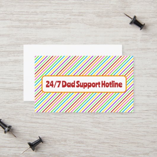 Vader van de Bride Contactkaartje (Voorkant / Achterkant in situ)