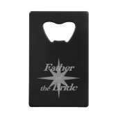 Vader van de Bride Creditkaart Flessenopener (Voorkant)