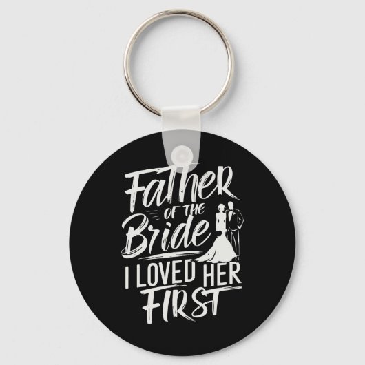 Vader van de Bride die ik hield van haar eerste hu Sleutelhanger (Voorkant)