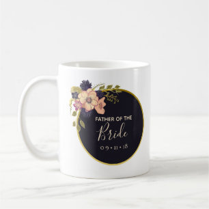 Vader van de Bride Floral Blush Waterverf Winter Koffiemok