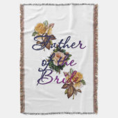 Vader van de bride Floral Deken (Voorkant Verticaal)