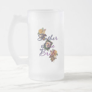 Vader van de bride Floral Matglas Bierpul