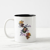 Vader van de bride Floral Tweekleurige Koffiemok (Links)