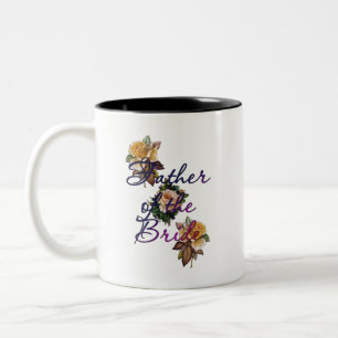 Vader van de bride Floral Tweekleurige Koffiemok