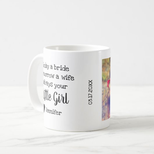 Vader van de Bride Foto Koffiemok (Voorkant links)