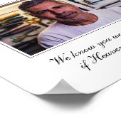 Vader van de Bride Fotoherdenkingsstoel Wedding Poster (Hoek)