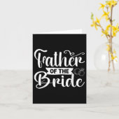 Vader van de Bride Funny Wedding Bachelor Party Kaart (Gele Bloem)