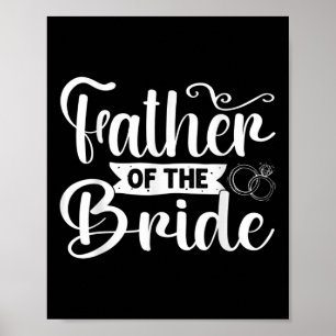 Vader van de Bride Funny Wedding Bachelor Party Poster