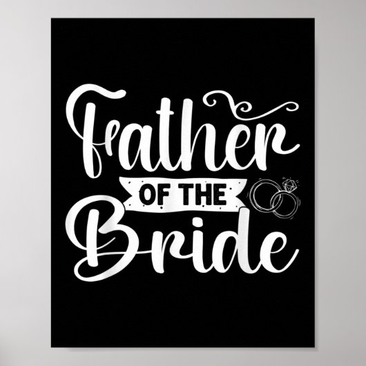Vader van de Bride Funny Wedding Bachelor Party Poster (Voorkant)