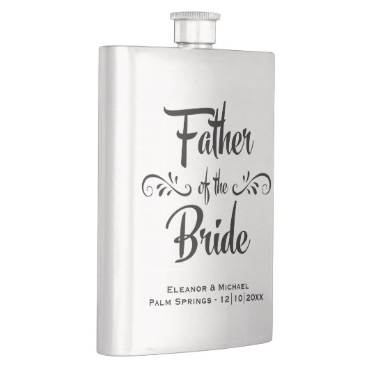 Vader van de Bride - Funny Wedding Party Gift Heupfles (Rechts)