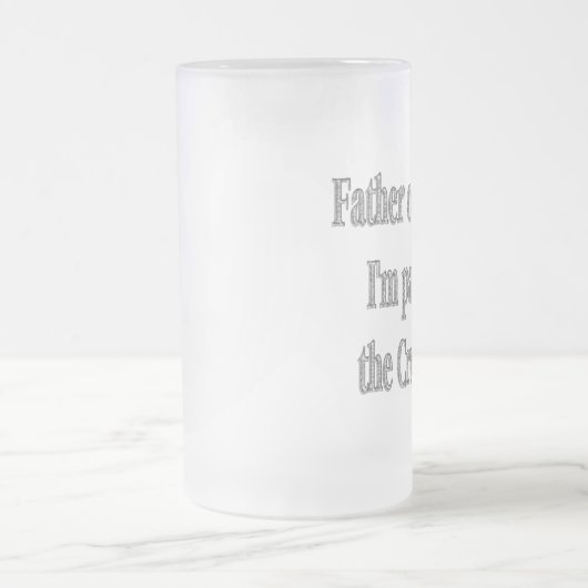 Vader van de bride Gift Beer Stein Matglas Bierpul (Center)