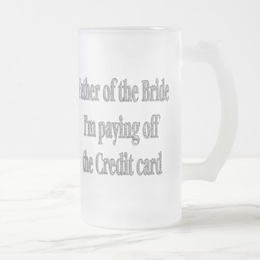 Vader van de bride Gift Beer Stein Matglas Bierpul (Rechts)