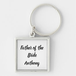 Vader van de Bride Gift Custom Name Gift Wedding Sleutelhanger