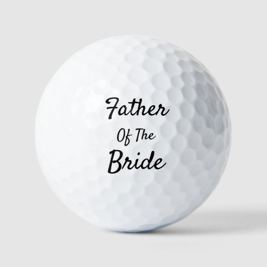 Vader van de Bride Golfballen (Voorkant)