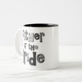 Vader van de Bride Gray Tweekleurige Koffiemok (Voorkant links)