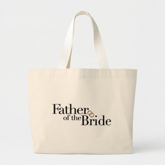 Vader van de Bride Grote Tote Bag (Voorkant)