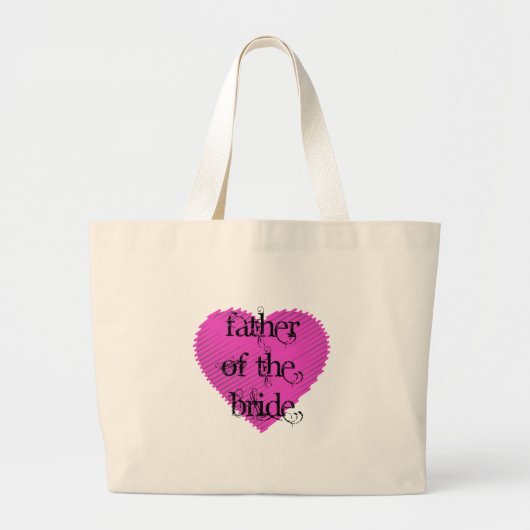 Vader van de Bride Grote Tote Bag (Voorkant)
