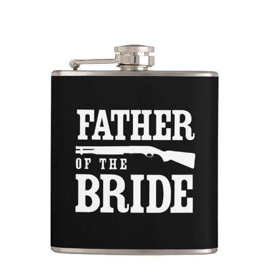 Vader van de Bride Heupfles (Voorkant)