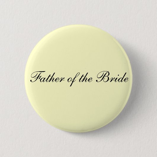 Vader van de Bride Ivory-Button Ronde Button 5,7 Cm (Voorkant)
