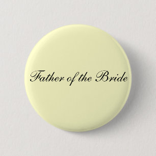Vader van de Bride Ivory-Button Ronde Button 5,7 Cm