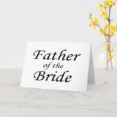 Vader van de Bride Kaart (Gele Bloem)