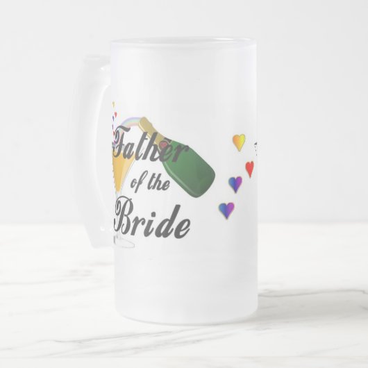 Vader van de Bride   Matglas Bierpul (Voorkant links)